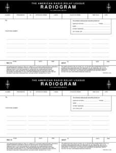 Telegraphy / American Radio Relay League / Radiogram / National Traffic System / QST / Relay league / Etymology of ham radio / Radio / Amateur radio / Newington /  Connecticut