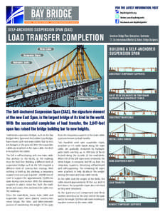 Suspension bridge / Structural engineering / San Francisco – Oakland Bay Bridge / Wire rope / Eastern span replacement of the San Francisco – Oakland Bay Bridge / Bridges / California / Self-anchored suspension bridges