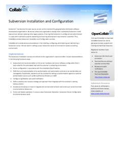 CollabNet / Subversion / Apache Subversion / Tigris.org / Software / Collaborative software / Free software