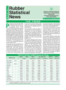 MONTHLY  Rubber Statistical News