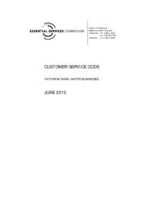 Microsoft Word - COD - customer service code rural water CONS TRANS web[removed]DOCX