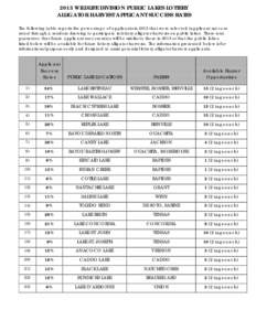 2008 RECREATIONAL WMA ALLIGATOR HARVEST APPLICATION