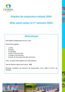 Résultats conjoncture avant-saison 2014