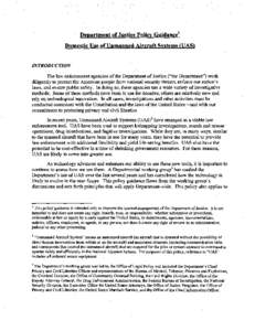 United States intelligence agencies / Avionics / Robotics / Unmanned aerial vehicle / Wireless / Privacy / Internet privacy / Drug Enforcement Administration / Nationwide Suspicious Activity Reporting Initiative