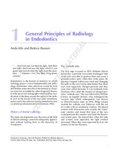 AL  1 General Principles of Radiology in Endodontics