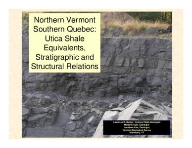 Champlain Thrust / Vermont / Lake Champlain / Flysch / Thrust fault / Geology / Geography of the United States / Geography of New York