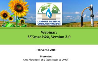 Webinar: LFGcost-Web, Version 3.0