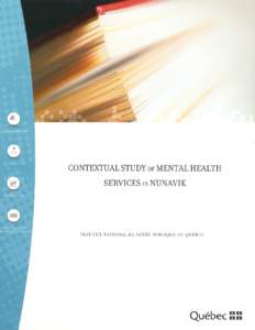 Contextual study of mental health services in Nunavik