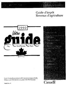 Revenu Canada offre ses services au public dans les deux langues officielles. Revenue Canada offers services to the public in both officia1languages. T4003(F) Rév. 92 CanadZ