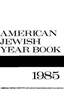 AMERICAN JEWISH YEAR BOOK