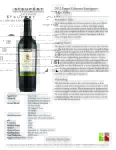Wine / Food and drink / Grape / St. Supry Estate Vineyards & Winery / Cabernet Sauvignon / Napa Valley AVA / Winemaking / Draft:Spottswoode Estate Vineyard & Winery / Daniel Baron