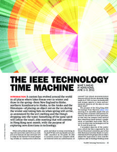 the ieee technology time machine What’s ahead at Hong Kong, June 1–3, 2011