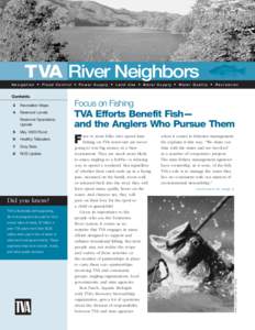 AUGUST[removed]TVA River Neighbors Navigation • Flood Control • Power Supply • Land Use • Water Supply • Water Quality • Recreation  Contents