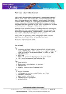 Microsoft Word - Plant tissue culture in the classroom 2005.doc