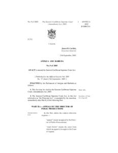 Eastern Caribbean Supreme Court Act 2005