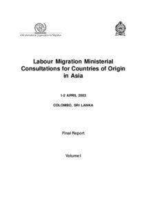 Labour Migration Ministerial Consultations for Countries of Origin in Asia