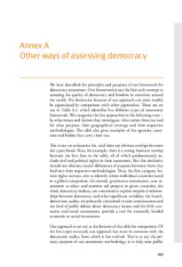 Sociology / Elections / Direct democracy / Governance / Democratization / E-democracy / Liberal democracy / Freedom House / Democracy Ranking / Politics / Political philosophy / Democracy