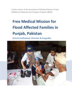A Joint venture of the Association of Medical Doctors of Asia (AMDA) and National Rural Support Program (NRSP) Free Medical Mission for Flood Affected Families in Punjab, Pakistan