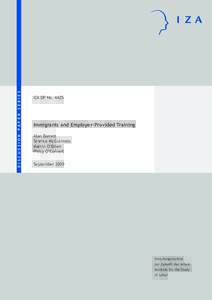 Immigrants and Employer-Provided Training