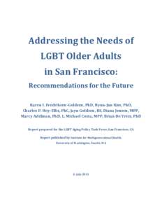 LGBT Older Adults in San Francisco: