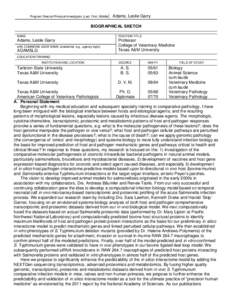 PHS[removed]Rev[removed]), Biographical Sketch Format Page