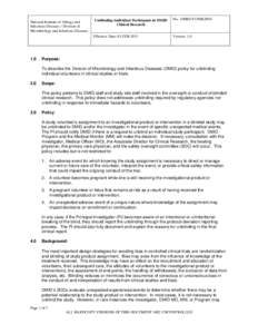 Unblinding Individual Participants in DMID Clinical Research