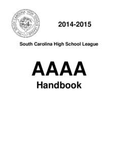 South Carolina High School League AAAA Handbook