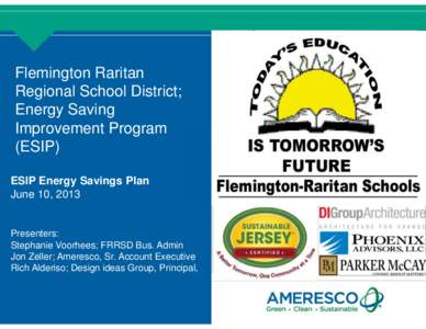 Flemington Raritan Regional School District; Energy Saving Improvement Program (ESIP) ESIP Energy Savings Plan