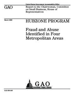 United States Government Accountability Office  GAO Report to the Chairwoman, Committee on Small Business, House of