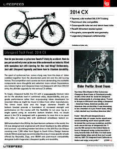 Cycle racing / Litespeed / Cyclo-cross / Mountain biking / Bottom bracket / Mountain bike / Zipp / Racing bicycle / Touring bicycle / Cycling / Land transport / Transport