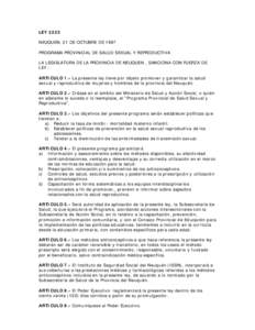 Neuquén, Ley Nº Dec. Regl. Nº 3331, 1997.doc