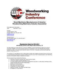 WIC / WMIA / Woodworking machine / CAE Inc. / San Antonio / Texas / Geography of Texas / Federal assistance in the United States / United States Department of Agriculture