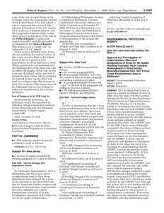 Environment / Chemistry / 88th United States Congress / Clean Air Act / Climate change in the United States / National Ambient Air Quality Standards / Ozone / Title 40 of the Code of Federal Regulations / Non-attainment area / Air pollution in the United States / Environment of the United States / United States Environmental Protection Agency