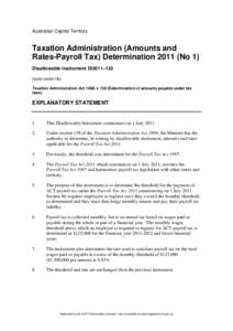 Templates and checklist for the notification of registrable instruments on the ACT legislation register