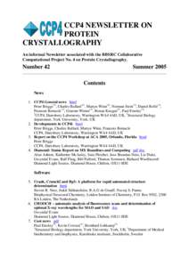 Collaborative Computational Project Number 4 / CCP4 / Coot / Molecular replacement / X-ray crystallography / Molecular graphics / Daresbury Laboratory / Crystal / Diamond Light Source / Crystallography / Chemistry / Science