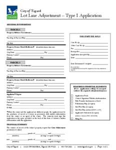 HOME OCCUPATION PERMIT APPLICATION
