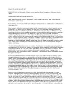 Texas / Belford Historic District / C.S. Belford / Belford / Austin /  Texas / Georgetown / Austin /  Chicago / Geography of Texas / Georgetown /  Texas / Geography of the United States