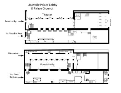 Louisville Palace Lobby & Palace Grounds Theater Front Doors