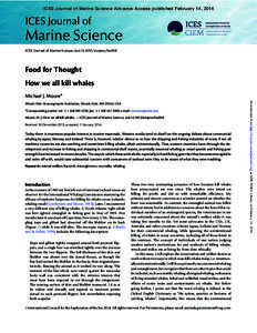 ICES Journal of Marine Science Advance Access published February 14, 2014  ICES Journal of Marine Science ICES Journal of Marine Science; doi:[removed]icesjms/fsu008
