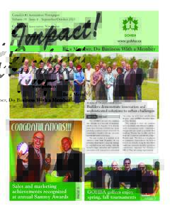 Impact _IMPACT[removed]:49 PM Page 1  Canada’s #1 Association Newspaper Volume 19 Issue 4 September/October 2013  !