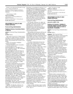 Federal Register / Vol. 70, No. 6 / Monday, January 10, [removed]Notices Section 1116 of the Social Security Act (42 U.S.C. 1316); 42 CFR[removed]Catalog of Federal Domestic Assistance Program No[removed], Medicaid Assista