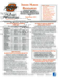 Inside Human Resources Timely Information For Managers, Supervisors, Directors and Support Staff