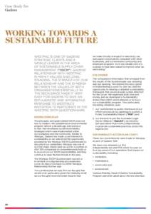 Case Study Ten Gadens WORKING TOWARDS A SUSTAINABLE FUTURE Westpac is one of Gadens’