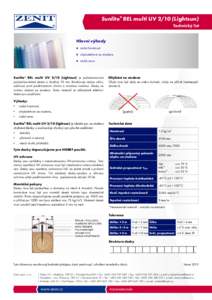 Sunlite REL multi UV 2/10 Lightsun- technický list