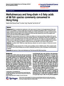 Methylmercury and long-chain n-3 fatty acids of 88 fish species commonly consumed in Hong Kong