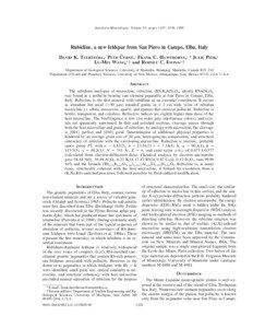 American Mineralogist, Volume 83, pages 1335–1339, 1998  Rubicline, a new feldspar from San Piero in Campo, Elba, Italy