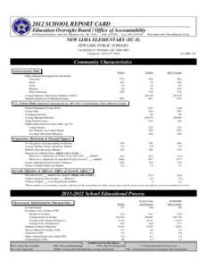 2012 SCHOOL REPORT CARD Education Oversight Board / Office of Accountability 655 Research Parkway, Suite 301, Oklahoma City, OK, [removed]9470