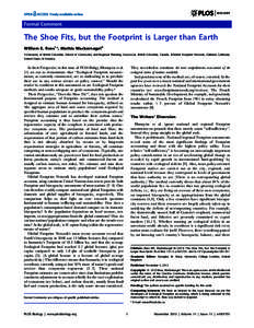 Economic indicators / Waste reduction / Ecological footprint / Carbon footprint / William E. Rees / Biocapacity / Global Footprint Network / Mathis Wackernagel / Carrying capacity / Environment / Earth / Sustainability