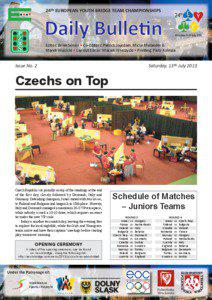 24th EUROPEAN YOUTH BRIDGE TEAM CHAMPIONSHIPS  Daily Bulletin