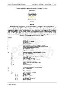 Turrittin, The Piltdown Man forgery bibliography  www.PalArch.nl, archaeology of northwest Europe, 1, 1, (2006)